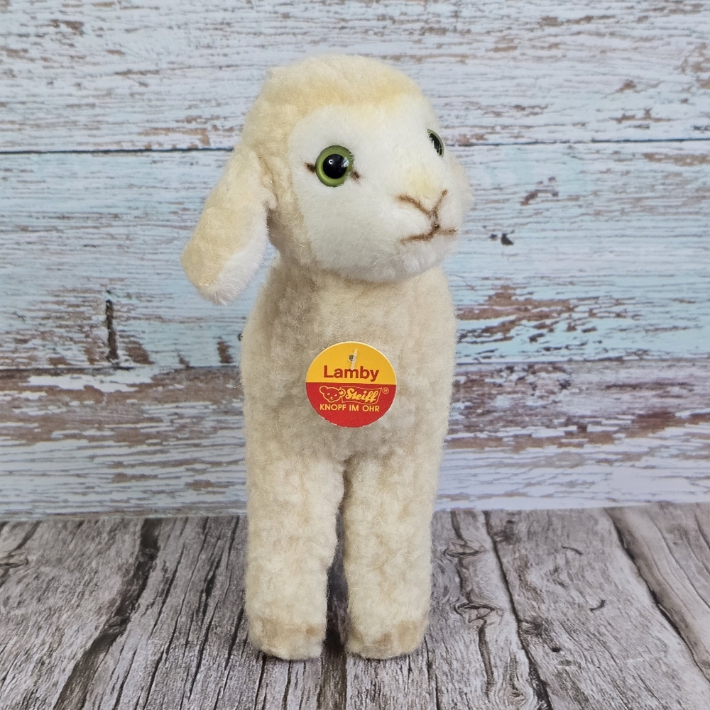 *VTG* STEIFF Small Wool Lamb Plush, Vintage Lamby Plush By Steiff - Picture 11 of 11